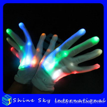 Nylon Gloves Rainbow Colorful Led Glove For Christmas/Halloween